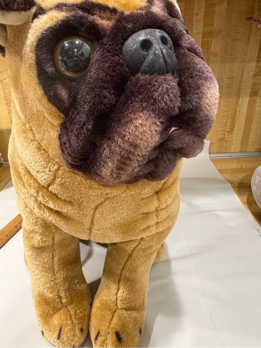 Melissa & Doug Pug Plush Stuffed Dog Jumbo 17” Tall Animal Kids Toy